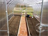 Greenhouse polycarbonate TITAN Arch+ 320, 6 m², 3x2 m, Silver