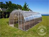 Greenhouse polycarbonate TITAN Arch+ 320, 24 m², 3x8 m, Silver