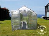 Greenhouse polycarbonate TITAN Dome 320, 25 m², 2.5x10 m, Silver