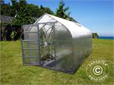 Greenhouse polycarbonate TITAN Dome 320, 25 m², 2.5x10 m, Silver