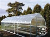 Greenhouse polycarbonate TITAN Dome 320, 25 m², 2.5x10 m, Silver