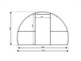 Greenhouse polycarbonate, Strong NOVA 12 m², 3x4 m, Silver