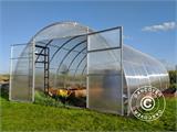 Gewächshaus aus Polycarbonat, Strong NOVA 40m², 4x10m, Silber