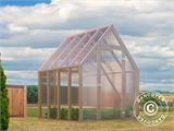 Wooden greenhouse Aigle, 2.1x2.05x2.59 m, 4.3 m², Natural