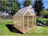 Wooden greenhouse Aigle, 2.1x2.05x2.59 m, 4.3 m², Natural