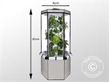 Hydroponic Grow Tower, Aerospring, 185x85 cm, Grey