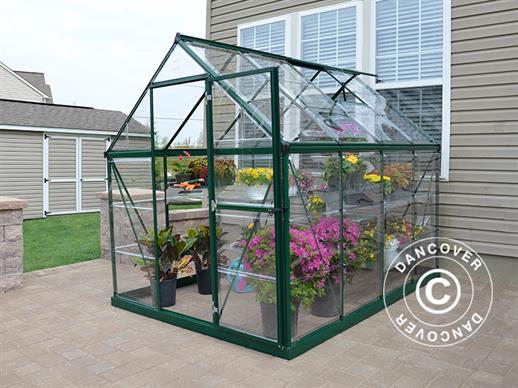 Greenhouse polycarbonate Harmony 4.5 m², Palram/Canopia, 1.85x2.47x2.08 m, Green