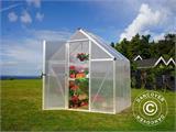 Greenhouse polycarbonate 2.3 m², Palram/Canopia, 1.85x1.26x2.08 m, Silver