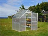 Greenhouse polycarbonate 2.3 m², Palram/Canopia, 1.85x1.26x2.08 m, Silver