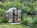 Greenhouse polycarbonate 4.6 m², Palram/Canopia, 1.85x2.47x2.08 m, Grey