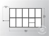 Greenhouse polycarbonate 5.7 m², Palram/Canopia, 1.85x3.06x2.08 m, Green