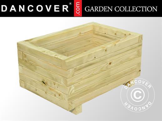 Wooden Planter box, 0.6x0.4x0.31 m, Natural ONLY 1 PCS. LEFT