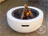 Fire bowl, Ø60x35 cm, Grey/Black