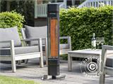 Heizstrahler Heat and Beat Tower mit Bluetooth, 2200W, Schwarz