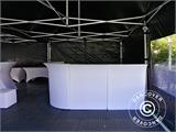 Pop up gazebo FleXtents Basic 3x6 m Black, incl. 6 sidewalls