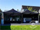 Pop up gazebo FleXtents Xtreme 50 3x6 m Black, incl. 6 sidewalls