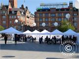 Pop up gazebo FleXtents PRO Peak Pagoda 4x4 m White, incl. 4 sidewalls