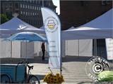 Pop up gazebo FleXtents PRO 3x6 m White