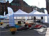 Pop up gazebo FleXtents PRO 3x6 m striped