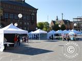 Pop up gazebo FleXtents PRO Peak Pagoda 4x4 m White, incl. 4 sidewalls