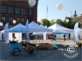 Pop up gazebo FleXtents PRO Peak Pagoda 4x4 m White, incl. 4 sidewalls