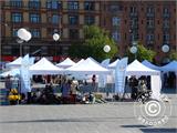 Pop up gazebo FleXtents PRO Peak Pagoda 4x4 m White, incl. 4 sidewalls