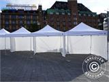 Pop up gazebo FleXtents® Steel, Medical & Emergency tent, 3x6 m, White, incl. 6 sidewalls
