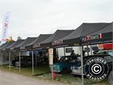 Pop up gazebo FleXtents Xtreme 50 3x3 m Black, incl. 4 sidewalls