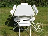 Folding Table 180x74x74 cm, Light Grey (1 pc.)