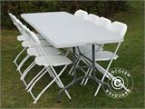 Folding Table 240x76x74 cm, Light Grey (25 pcs.)