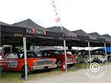 Pop up gazebo FleXtents PRO Steel 4x4 m Grey, incl. 4 sidewalls