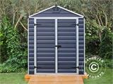 Polycarbonate Garden shed SkyLight, Palram/Canopia, 1.85x2.29x2.17 m, Midnigt Grey