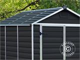 Gartenschuppen aus Polycarbonat SkyLight, Palram/Canopia, 1,85x2,29x2,17m, Mitternachstgrau