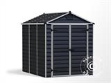 Polycarbonate Garden shed SkyLight, Palram/Canopia, 1.85x2.29x2.17 m, Midnigt Grey