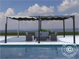 Pergola Santa Cruz, 4x8m, Gris Foncé