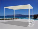 Pergola Gazebo San Fernando, 3x3m, White/Beige