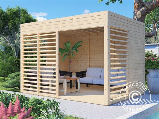 Tonnelle en bois, Bertilo Garten Lounge 2, 3,37x2,34x2,32m