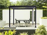 Bioklimatische Pergola Pavillon San Marino 3x4m, Anthrazit