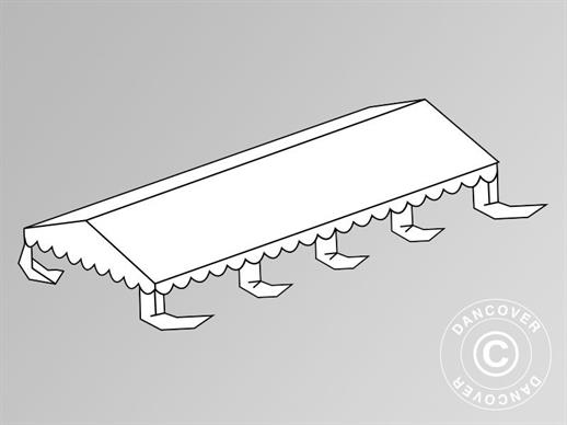 Dachplane für das Partyzelt SEMI PRO Plus 4x8m PVC, Weiß