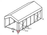 3-Wege-Verbindungsstück für Grundrahmen, Ø42+Ø54mm, 90°