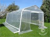 Polytunnel greenhouse, 3.6x7.2x2.68 m, PE, 25.92 m², Transparent