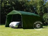 Portable garage PRO w/o end walls, 3.6x4.8x2.68 m, PE, Green ONLY 1 PC. LEFT