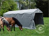 Livestock shelter 3.3x6x2.4 m , PVC, Grey