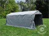 Capannone per bestiame 3,3x6x2,4m, PVC, Grigio