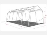 Weidetent 3,3x6x2,4m, PVC, Grijs