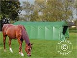 Livestock shelter 3.6x8.4x2.68 m, PVC, Green