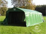 Livestock shelter 3.6x8.4x2.68 m, PVC, Green