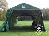 Livestock shelter 3.6x8.4x2.68 m, PVC, Green