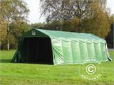 Capannone per bestiame 3,6x8,4x2,68m, PVC, Verde