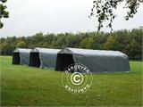 Livestock shelter 3.6x8.4x2.68 m, PVC, Grey